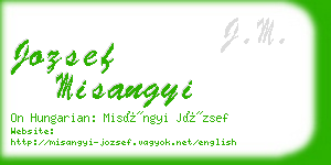 jozsef misangyi business card